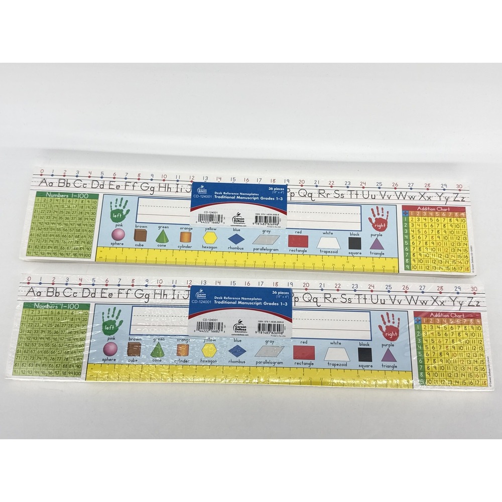Carson Dellosa Education Desk Reference Nameplates Pieces Multicolor USA Grades